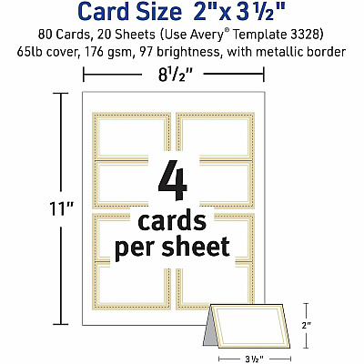 Avery Tent Card (03328)