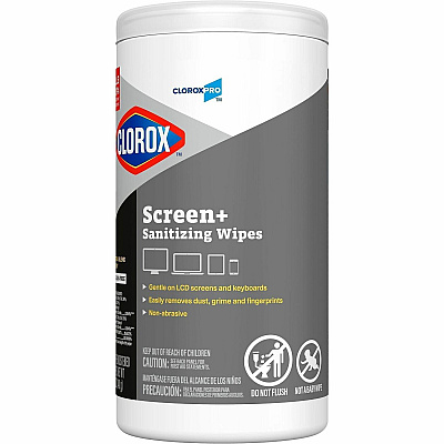 Clorox Screen + Sanitizing Wipes (60724CT)