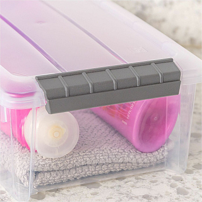 IRIS 6.2 QT Stack-and-Pull Storage Tote (300008)