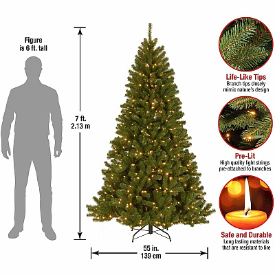 National Tree Company Company Company National Tree Company Company North Valley Spruce Christmas Tree - Green (729083021725)