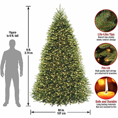National Tree Company Company Company National Tree Company Company Dunhill Fir Christmas Tree - Green (729083973918)