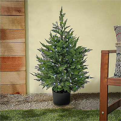 National Tree Company Company Company National Tree Company Company Cypress Topiary Tree (729083527333)