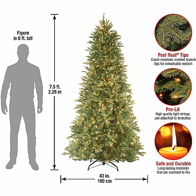 National Tree Company Company Company National Tree Company Company Tiffany Fir Christmas Tree - Green (729083853760)