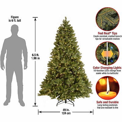 National Tree Company Company Company National Tree Company Company Downswept Douglas Fir Christmas Tree - Green (729083515699)