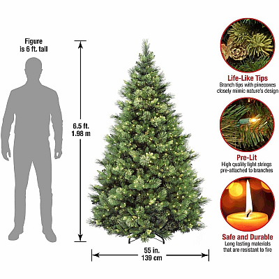 National Tree Company Company Company National Tree Company Company Carolina Pine Christmas Tree - Green (729083950117)