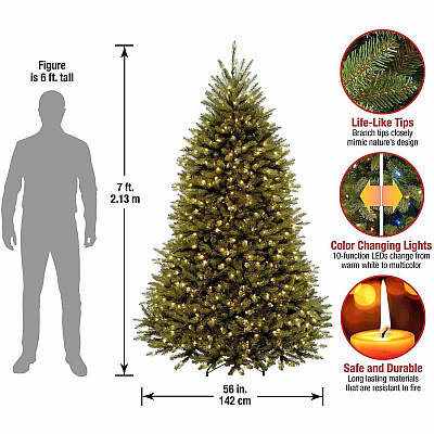 National Tree Company Company Company National Tree Company Company Dunhill Fir Christmas Tree - Green (729083008788)