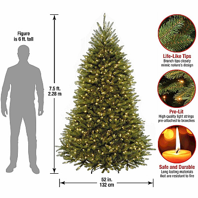 National Tree Company Company Company National Tree Company Company Dunhill Fir Christmas Tree - Green (729083956591)