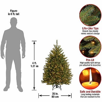 National Tree Company Company Company National Tree Company Company Dunhill Fir Christmas Tree - Green (729083961571)