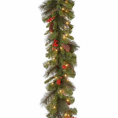 National Tree Company Company Company National Tree Company Company Crestwood Spruce Decorative Garland - Green (729083173752)