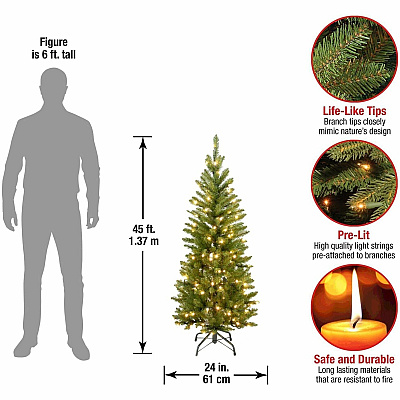 National Tree Company Company Company National Tree Company Company Kingswood Fir Christmas Tree - Green (729083175480)