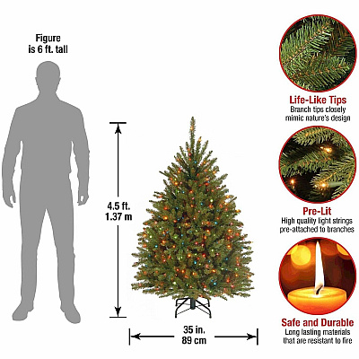 National Tree Company Company Company National Tree Company Company Dunhill Fir Christmas Tree - Green (729083060496)