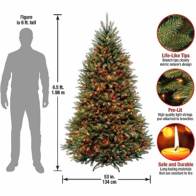 National Tree Company Company Company National Tree Company Company Dunhill Fir Christmas Tree - Green (729083060694)