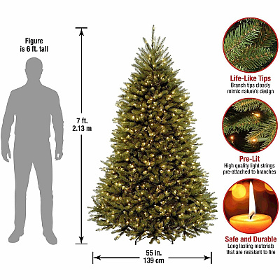 National Tree Company Company Company National Tree Company Company Dunhill Fir Christmas Tree - Green (729083060724)