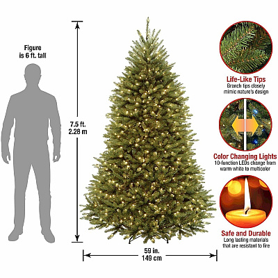 National Tree Company Company Company National Tree Company Company Dunhill Fir Christmas Tree - Green (729083062490)