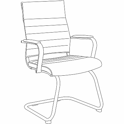 Lorell Tempo Modern Guest Chair (63222)