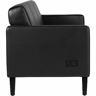 Lorell Clarke Series Sofa with Antimicrobial Upholstery and Power (86950)