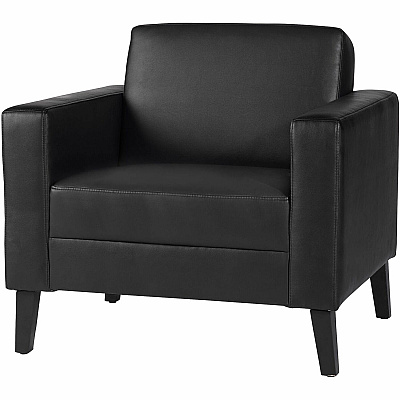Lorell Clarke Series Club Chair with Antimicrobial Upholstery and Power (86952)