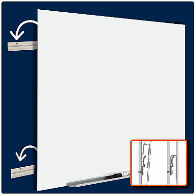 Quartet InvisaMount Anti-Glare Dry-Erase Board (Q19648F03IMW)