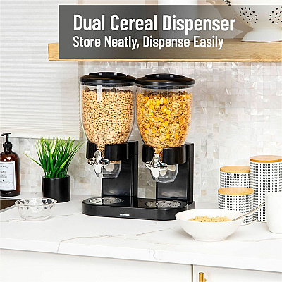 Mind Reader Double Cereal Dispenser (CEREALD2BLK)