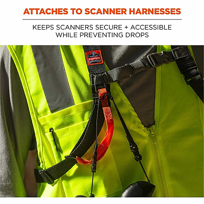 ergodyne Squids 3140 Barcode Scanner Lanyard Adjustable Attachments (10-Pack) (19173)