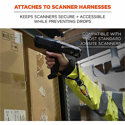 ergodyne Squids 3141 Barcode Scanner Lanyard - D-Ring and Clip Attachments (10-Pack) (19199)