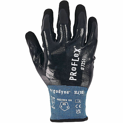 ergodyne ProFlex 7251 Fully Coated Nitrile Cut-Resistant Gloves (10443)