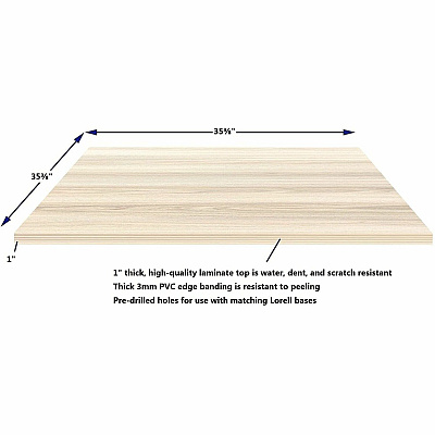 Lorell Essentials Hospitality/Conference Square Table Top (66365)