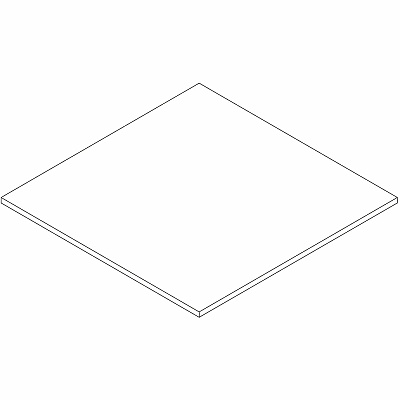 Lorell Essentials Hospitality/Conference Square Table Top (66364)
