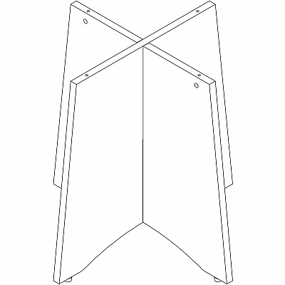 Lorell Essentials Sturdy Table Base (66360)