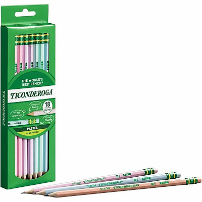Ticonderoga Pastel Wood-Cased No. 2 Pencils (X137180001)