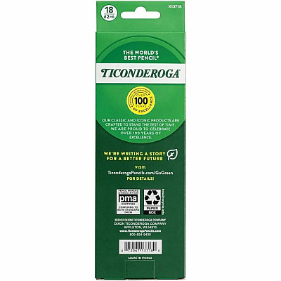 Ticonderoga Pastel Wood-Cased No. 2 Pencils (X137180001)