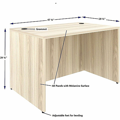 Lorell Essentials Retangular Desk Shell (66305)