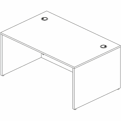 Lorell Essentials Retangular Desk Shell (66305)