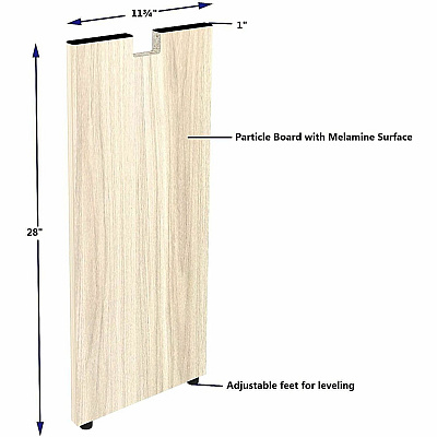 Lorell Essentials Credenza Half-Leg (66315)