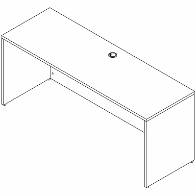 Lorell Essentials Credenza Shell (66311)