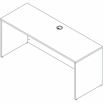 Lorell Essentials Credenza Shell (66312)