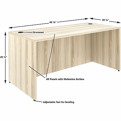 Lorell Essentials Retangular Desk Shell (66303)
