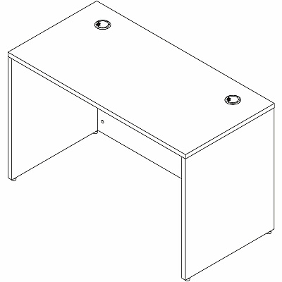 Lorell Essentials Retangular Desk Shell (66306)