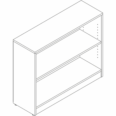 Lorell Essentials Espresso Laminate Bookcase (18249)