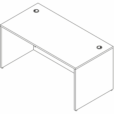 Lorell Essentials Retangular Desk Shell (66304)