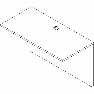 Lorell Essentials Rectangular Bridge (66323)