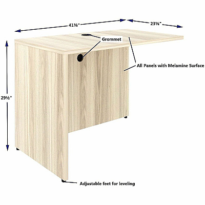 Lorell Essentials Rectangular Return Shell (66321)