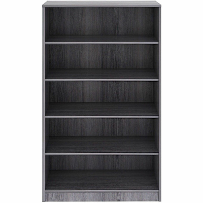 Lorell Weathered Charcoal Laminate Bookcase (69631)