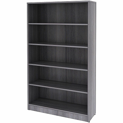 Lorell Weathered Charcoal Laminate Bookcase (69631)