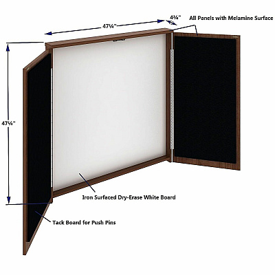Lorell Dry-Erase Whiteboard Presentation Cabinet (69899)