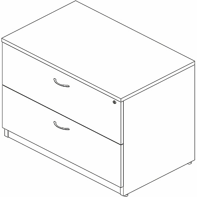Lorell Essentials 2-Drawer Lateral File (66335)