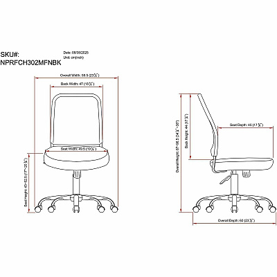 NuSparc Soho Mesh-Back Task Chair (FCH302MFNBK)