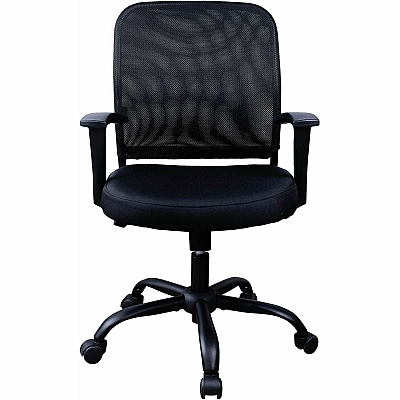 NuSparc Soho Mesh-Back Task Chair with Fixed Arms (FCH302MFFBK)