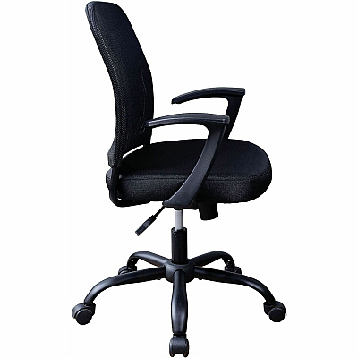 NuSparc Soho Mesh-Back Task Chair with Fixed Arms (FCH302MFFBK)