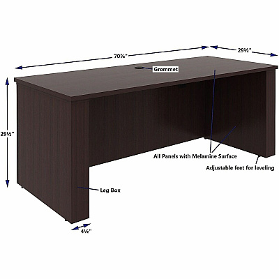 Lorell Essentials 72" Sit-to-Stand Desk Shell (69643)